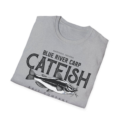 Blue River Carp - Unisex Softstyle T-Shirt (Bk Lettering)