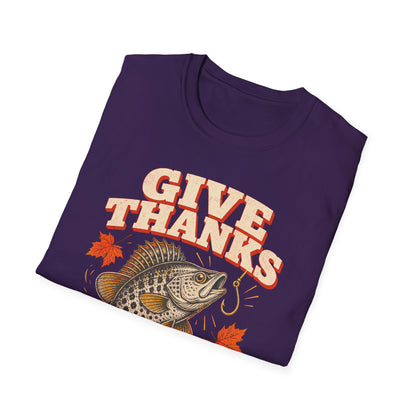 Give Thanks, Set the Hook Thanksgiving Fishing T-Shirt