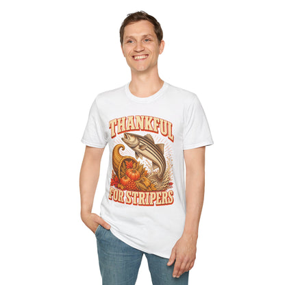 Thankful for Stripers Fishing T-Shirt