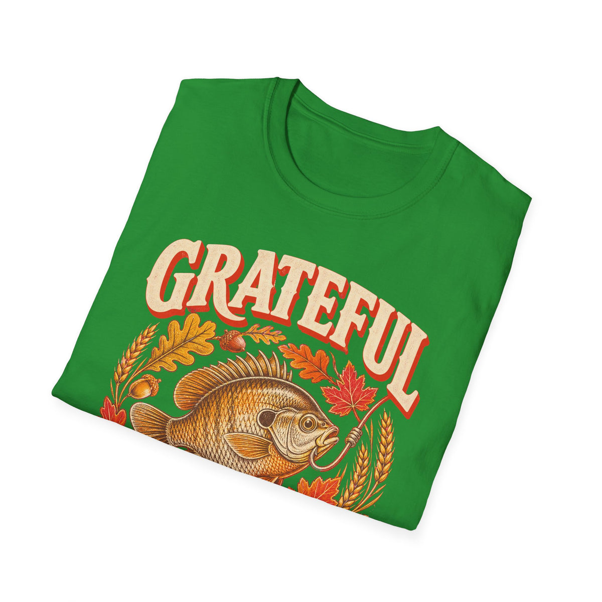 Grateful for Every Bite Fish Thanksgiving T-Shirt