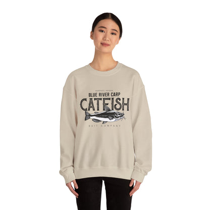 Blue River Carp - Unisex Crewneck Sweatshirt (Bk Lettering)