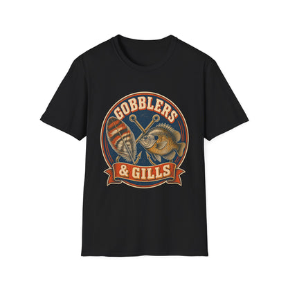 Gobblers & Gills Thanksgiving Fishing T-Shirt