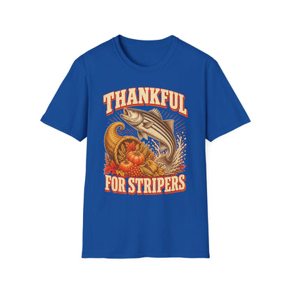 Thankful for Stripers Fishing T-Shirt