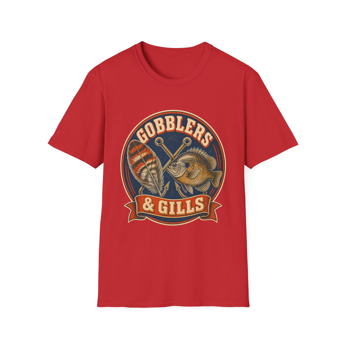 Gobblers & Gills Thanksgiving Fishing T-Shirt