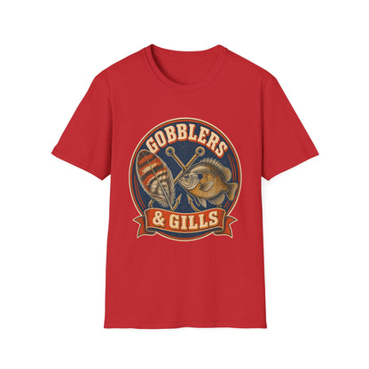 Gobblers & Gills Thanksgiving Fishing T-Shirt