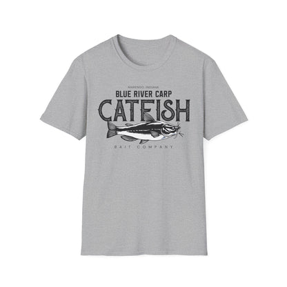 Blue River Carp - Unisex Softstyle T-Shirt (Bk Lettering)