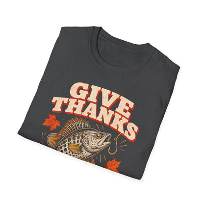 Give Thanks, Set the Hook Thanksgiving Fishing T-Shirt