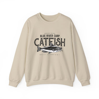 Blue River Carp - Unisex Crewneck Sweatshirt (Bk Lettering)