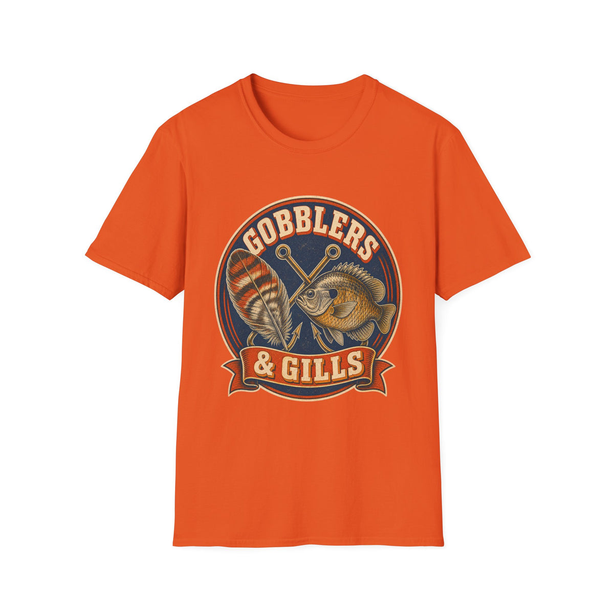 Gobblers & Gills Thanksgiving Fishing T-Shirt