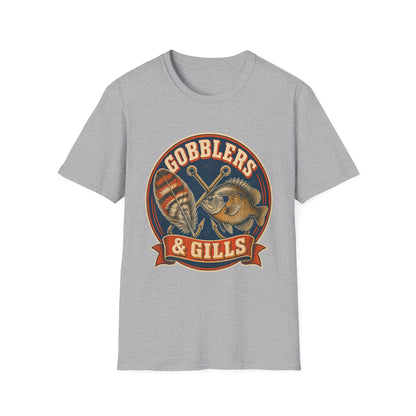 Gobblers & Gills Thanksgiving Fishing T-Shirt