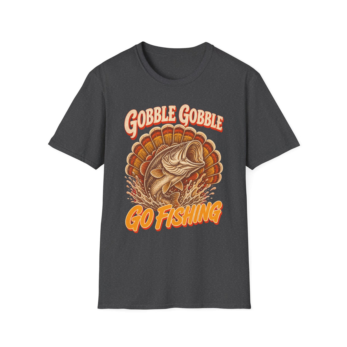 Gobble Gobble Go Fishing Turkey Hunting T-Shirt