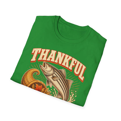 Thankful for Stripers Fishing T-Shirt