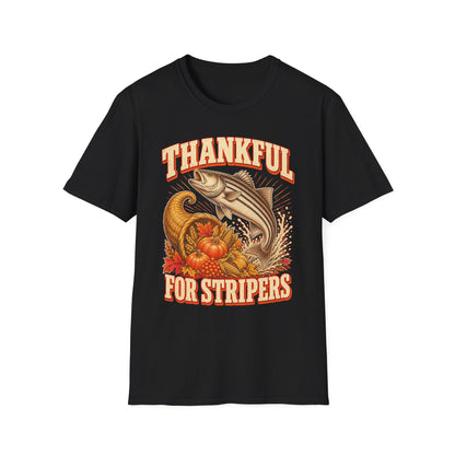 Thankful for Stripers Fishing T-Shirt