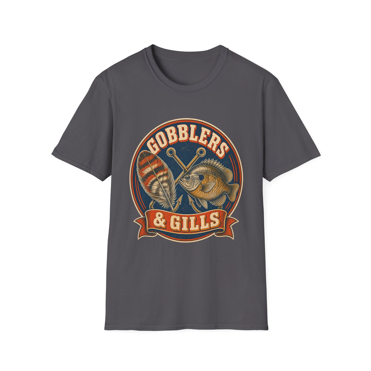 Gobblers & Gills Thanksgiving Fishing T-Shirt