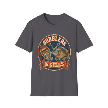 Gobblers & Gills Thanksgiving Fishing T-Shirt