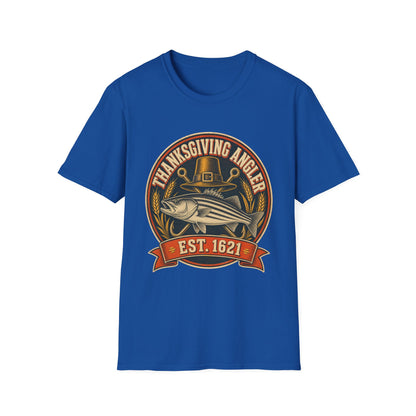 Thanksgiving Angler Est. 1621 Fishing T-Shirt