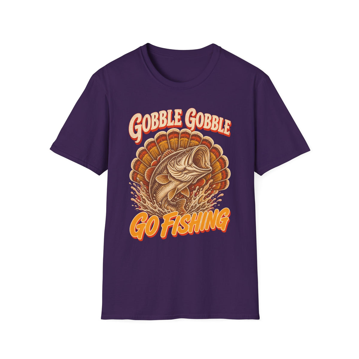 Gobble Gobble Go Fishing Turkey Hunting T-Shirt