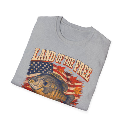 Land of the Free Home of the Leftovers Fishing T-Shirt