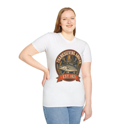 Thanksgiving Angler Est. 1621 Fishing T-Shirt