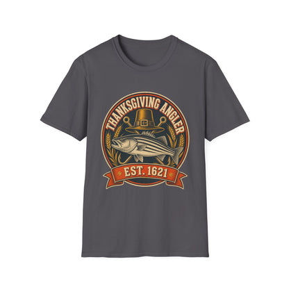 Thanksgiving Angler Est. 1621 Fishing T-Shirt
