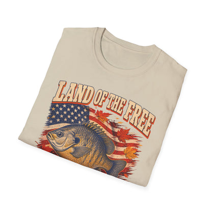 Land of the Free Home of the Leftovers Fishing T-Shirt