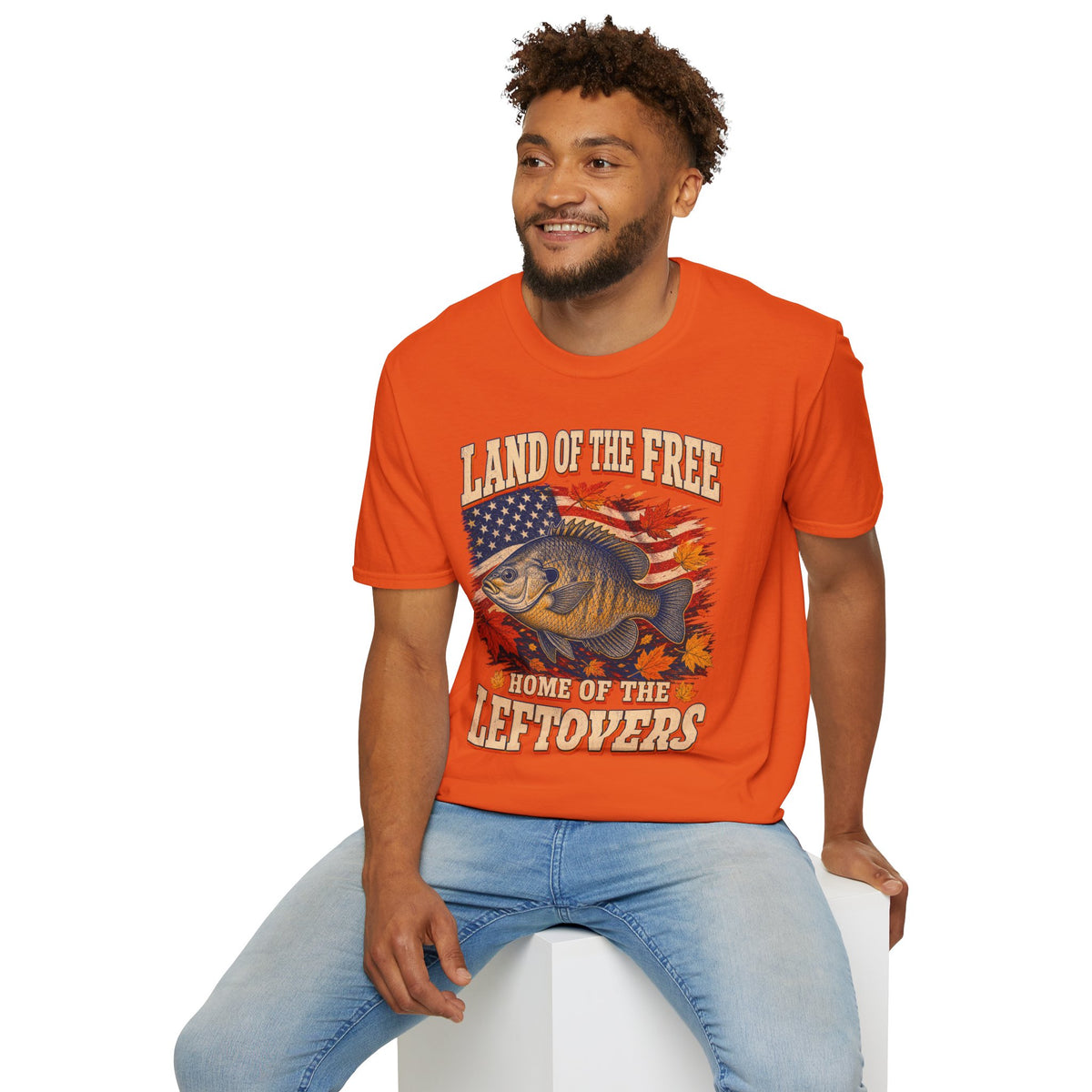 Land of the Free Home of the Leftovers Fishing T-Shirt