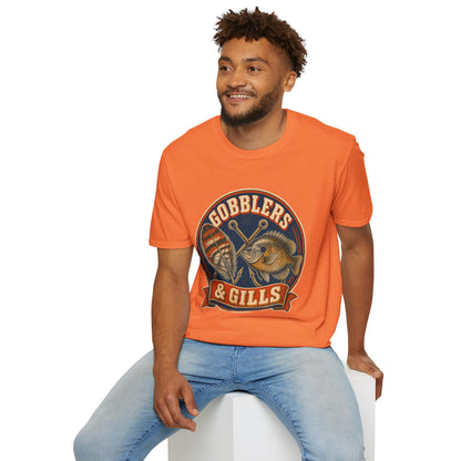 Gobblers & Gills Thanksgiving Fishing T-Shirt