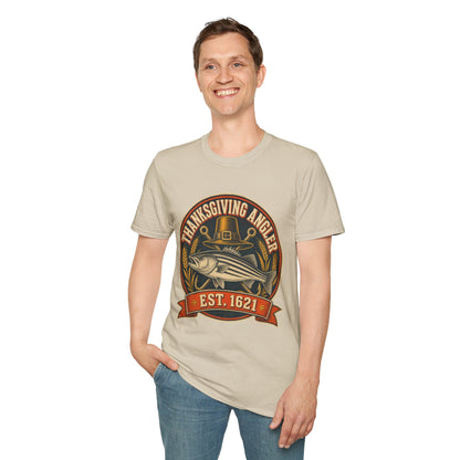 Thanksgiving Angler Est. 1621 Fishing T-Shirt