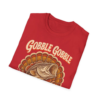 Gobble Gobble Go Fishing Turkey Hunting T-Shirt