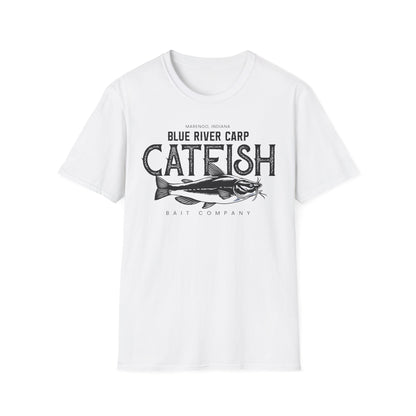 Blue River Carp - Unisex Softstyle T-Shirt (Bk Lettering)