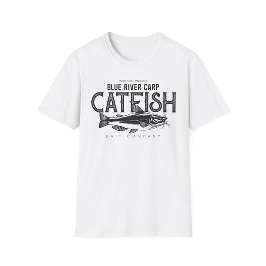 Blue River Carp - Unisex Softstyle T-Shirt (Bk Lettering)