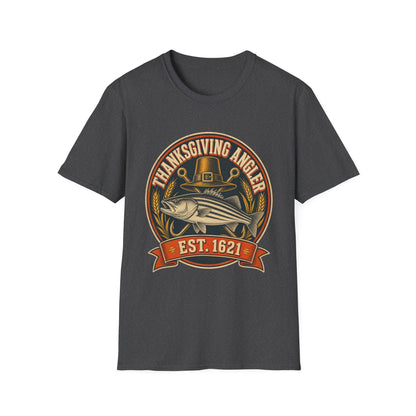 Thanksgiving Angler Est. 1621 Fishing T-Shirt