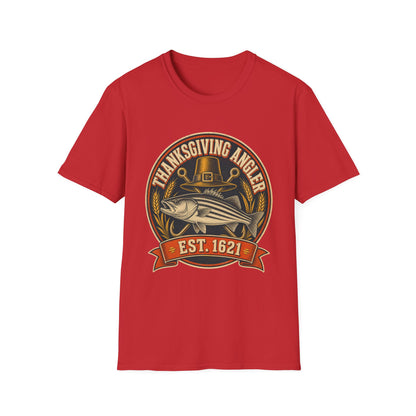 Thanksgiving Angler Est. 1621 Fishing T-Shirt