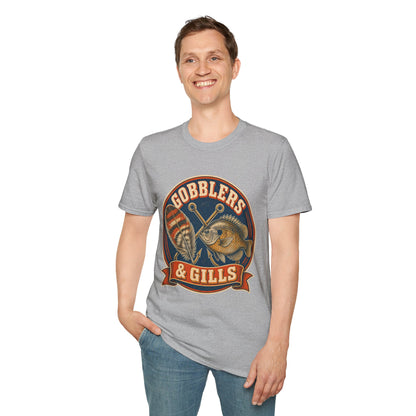 Gobblers & Gills Thanksgiving Fishing T-Shirt