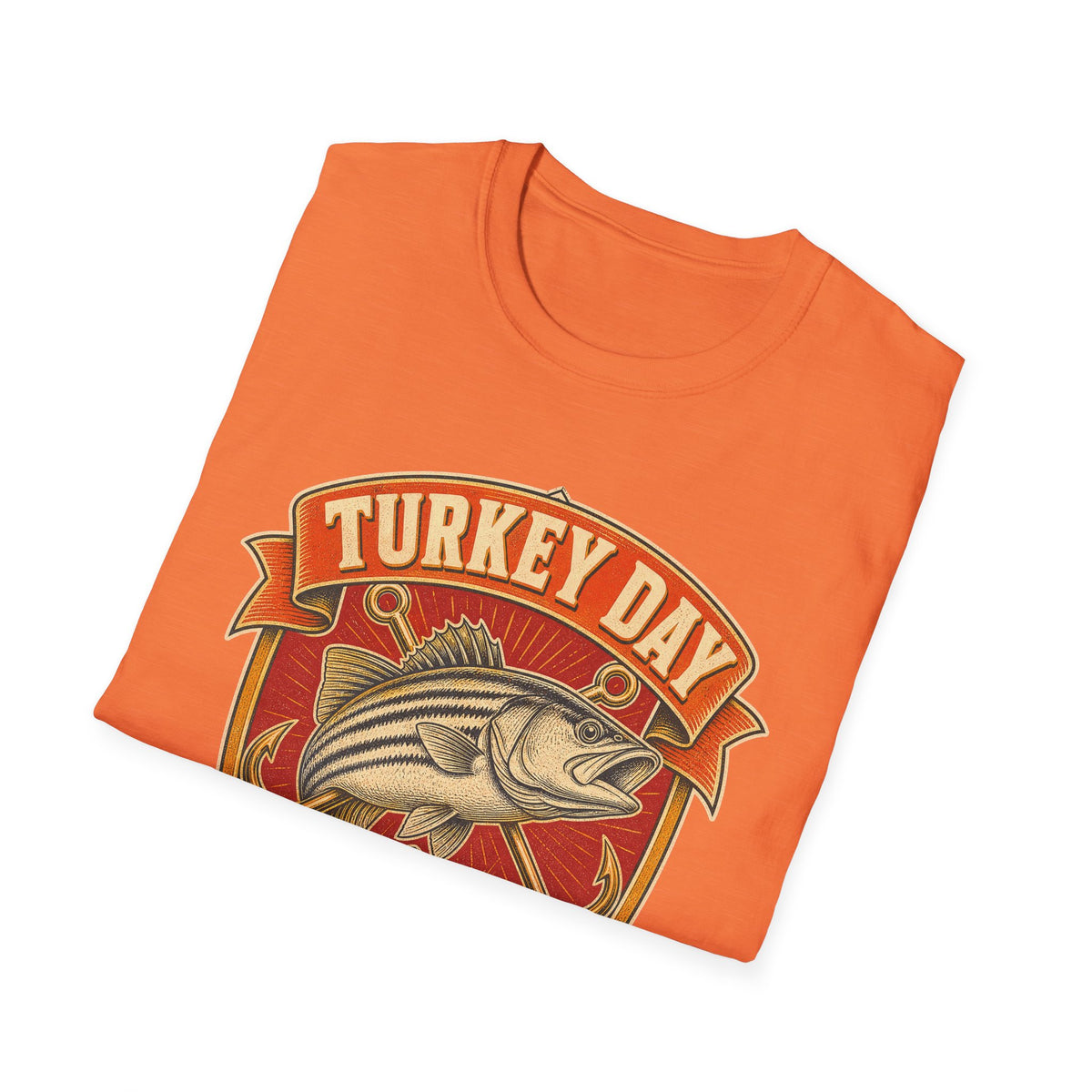 Turkey Day Fishing Crew T-Shirt – Thanksgiving Fishing Shirt