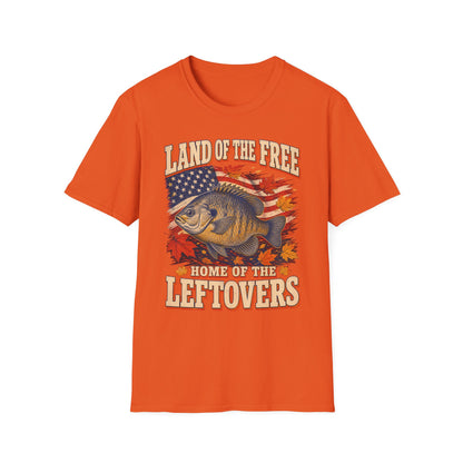Land of the Free Home of the Leftovers Fishing T-Shirt