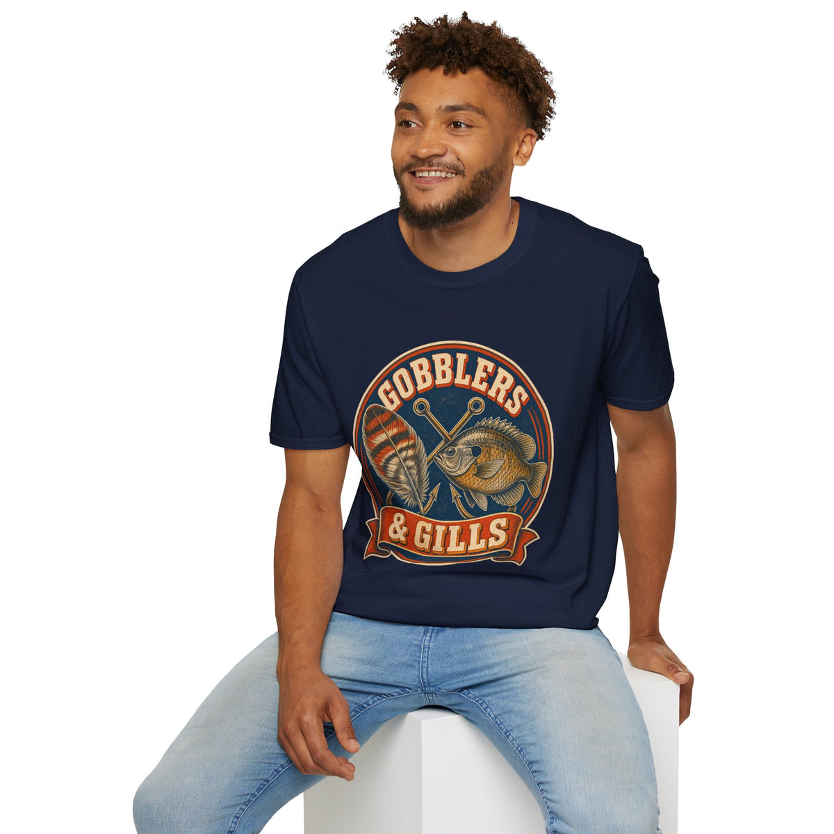 Gobblers & Gills Thanksgiving Fishing T-Shirt