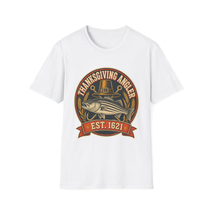 Thanksgiving Angler Est. 1621 Fishing T-Shirt