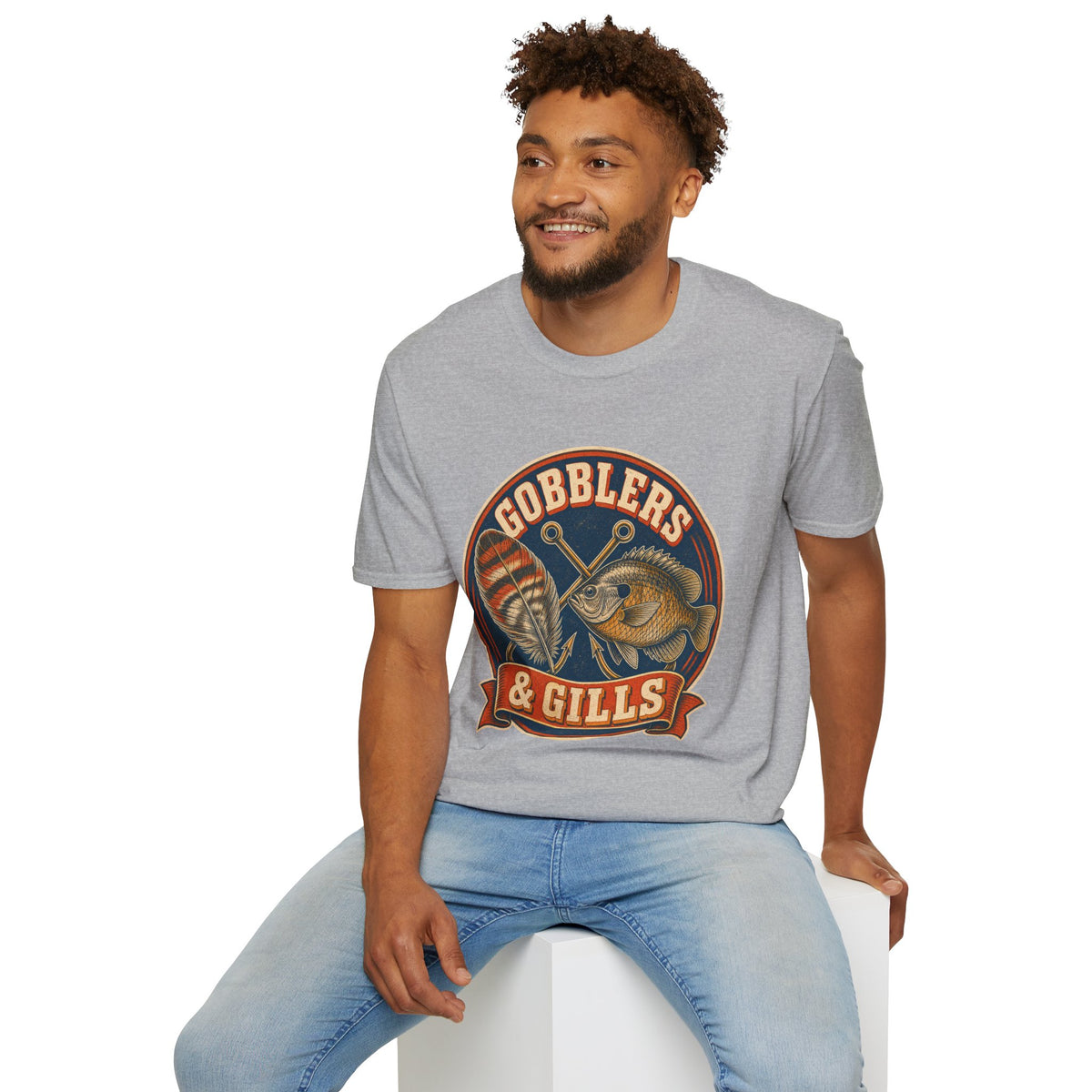 Gobblers & Gills Thanksgiving Fishing T-Shirt
