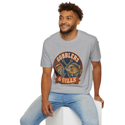 Gobblers & Gills Thanksgiving Fishing T-Shirt