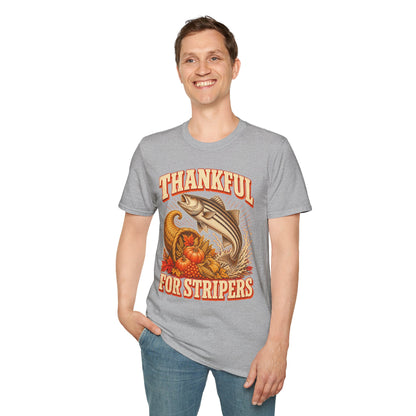 Thankful for Stripers Fishing T-Shirt