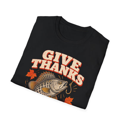 Give Thanks, Set the Hook Thanksgiving Fishing T-Shirt