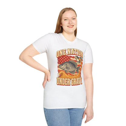 One Nation Under Gravy Funny Fish Thanksgiving T-Shirt