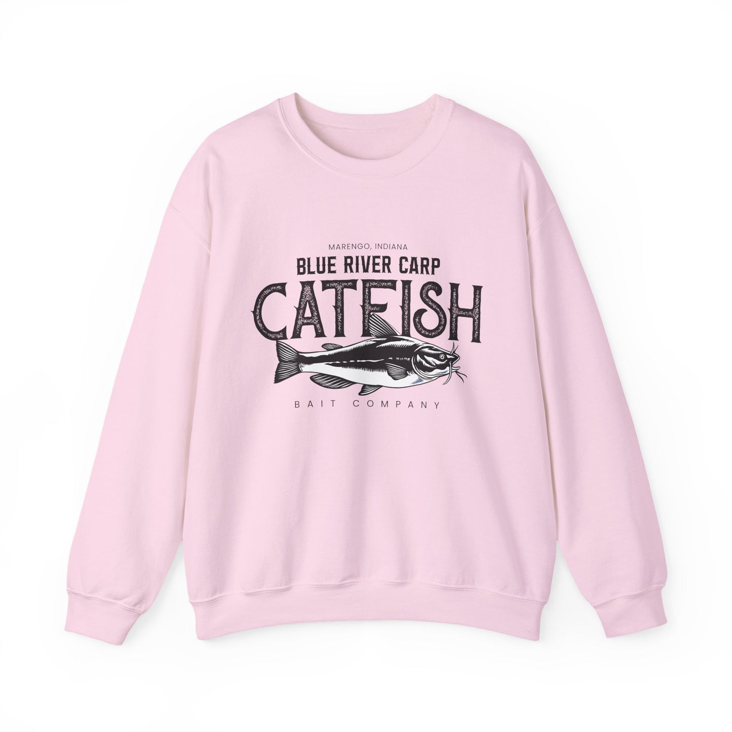Blue River Carp - Unisex Crewneck Sweatshirt (Bk Lettering)