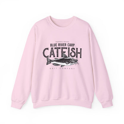 Blue River Carp - Unisex Crewneck Sweatshirt (Bk Lettering)