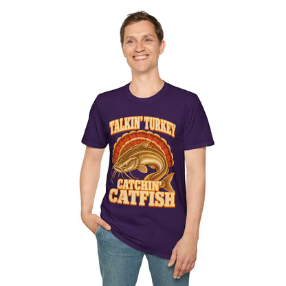 Talkin’ Turkey Catchin’ Catfish Fishing T-Shirt