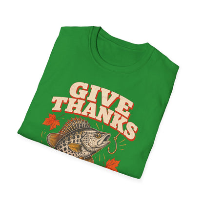 Give Thanks, Set the Hook Thanksgiving Fishing T-Shirt