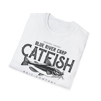 Blue River Carp - Unisex Softstyle T-Shirt (Bk Lettering)