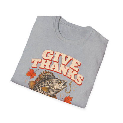 Give Thanks, Set the Hook Thanksgiving Fishing T-Shirt
