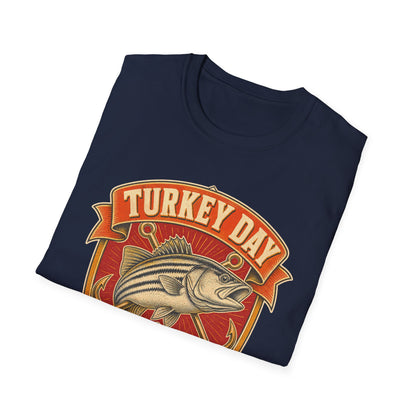Turkey Day Fishing Crew T-Shirt – Thanksgiving Fishing Shirt